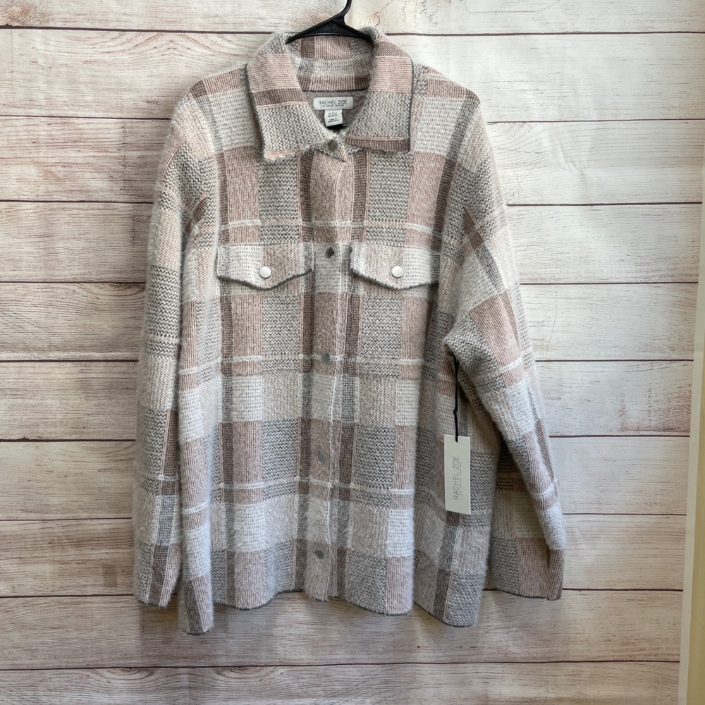 NEW WITH TAGS RACHEL ZOE PLAID SHACKET